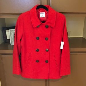 Women’s red coat- NWT- old navy- medium